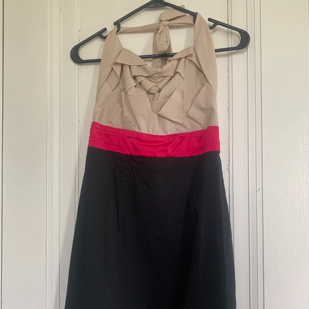 Formal halter mini dress